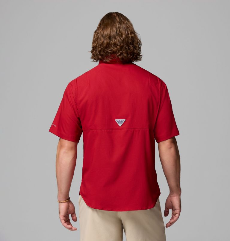 Men's Collegiate PFG Tamiami Short Sleeve Shirt - Alabama, Color: ALA - Red Velvet, image 3