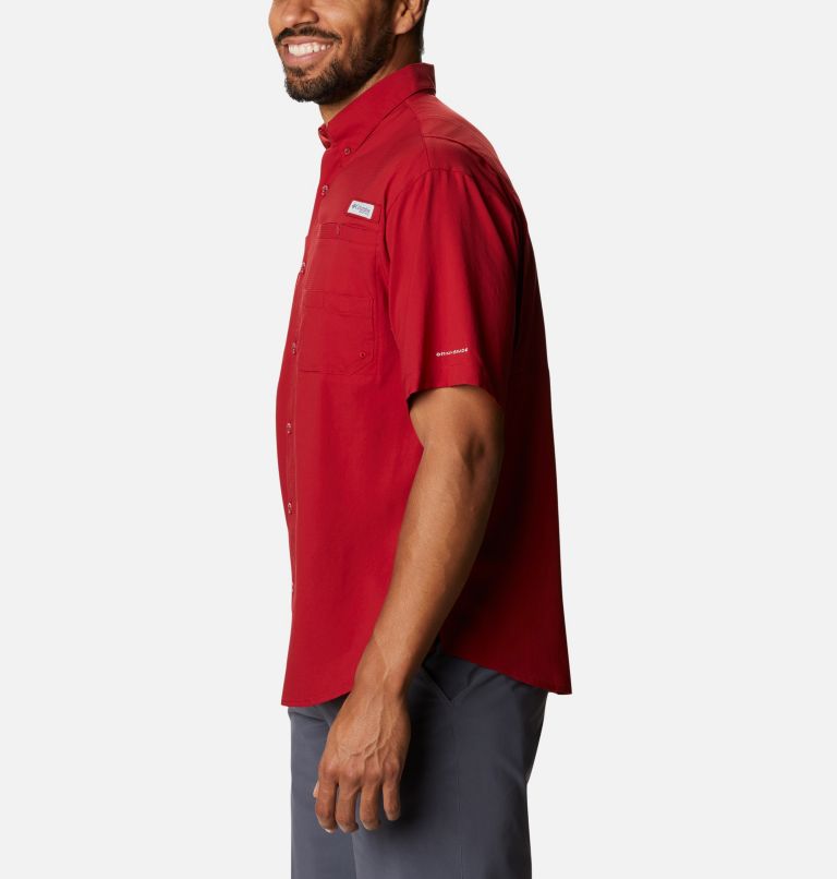Men's Collegiate PFG Tamiami Short Sleeve Shirt - Oklahoma, Color: OK - Red Velvet, image 3