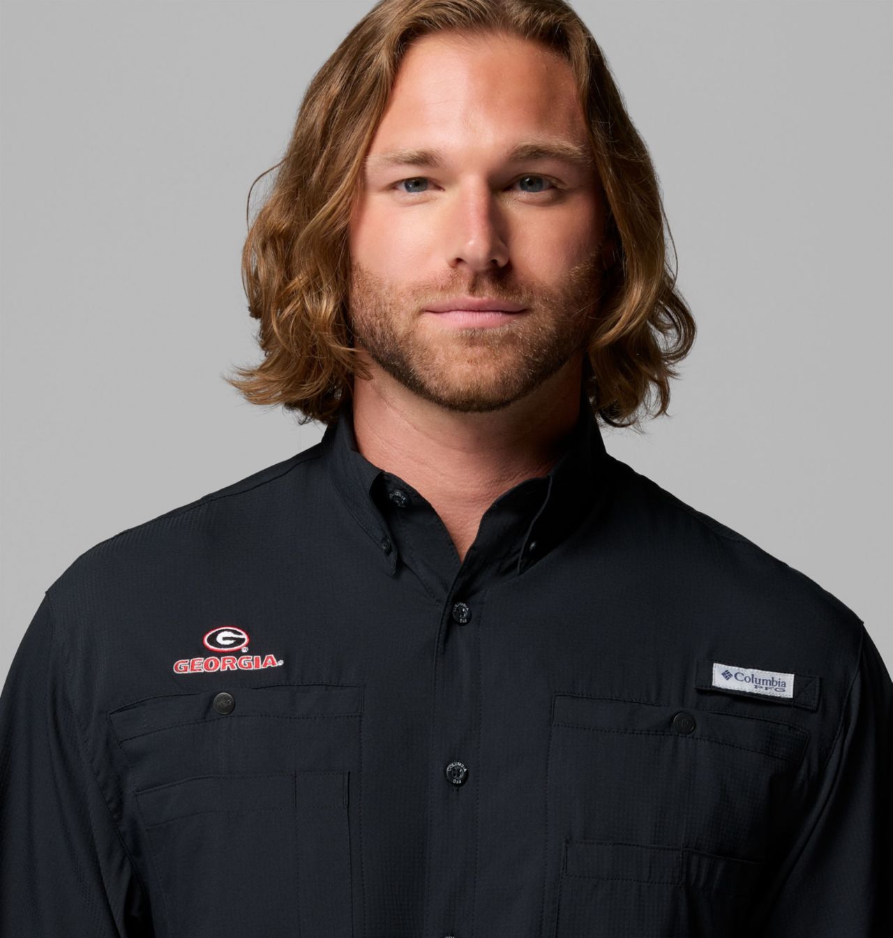 Men's Collegiate PFG Tamiami™ Short Sleeve Shirt - Georgia 5