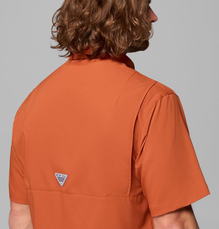 Men's Collegiate PFG Tamiami Short Sleeve Shirt - Texas, Color: TEX - Cedar, image 6