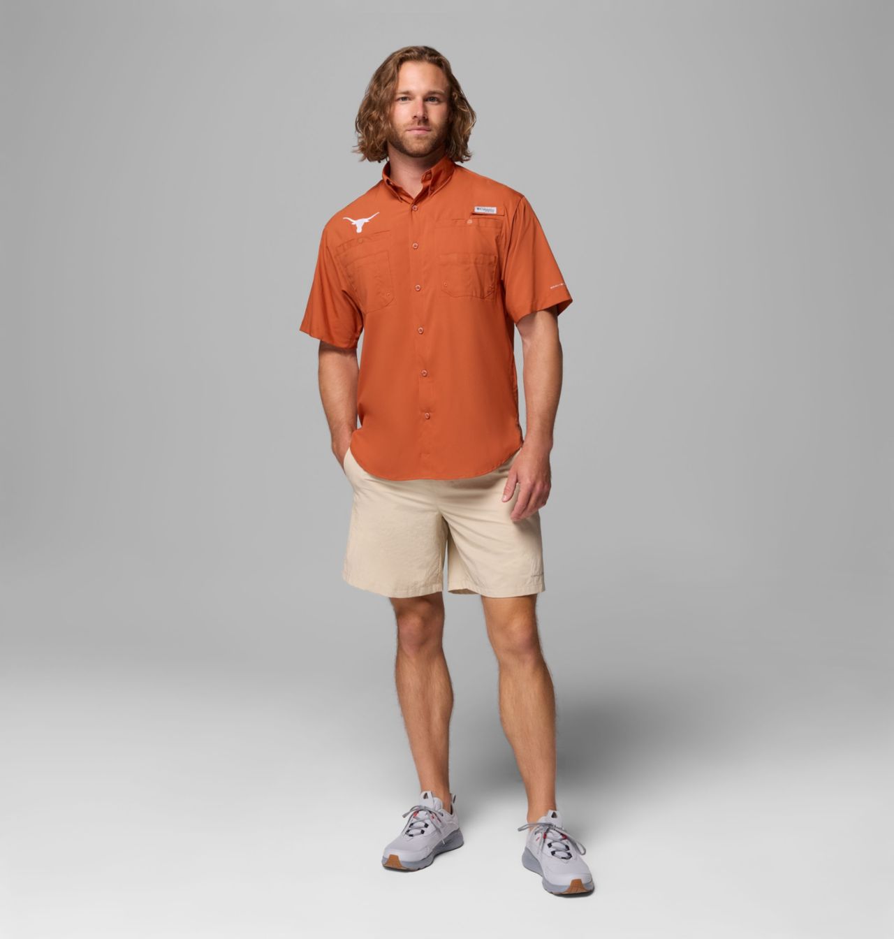 Men's Collegiate PFG Tamiami™ Short Sleeve Shirt - Texas 2