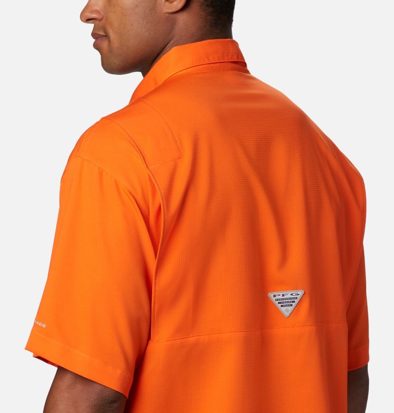 Men's Collegiate PFG Tamiami Short Sleeve Shirt - Florida, Color: FLA - Spark Orange, image 4