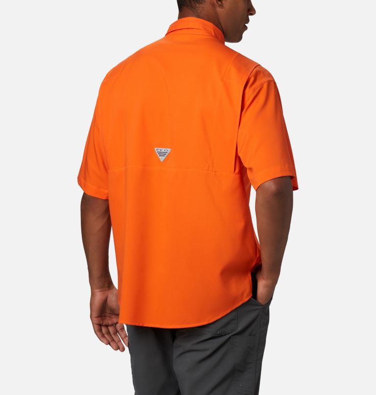 Men's Collegiate PFG Tamiami Short Sleeve Shirt - Florida, Color: FLA - Spark Orange, image 2