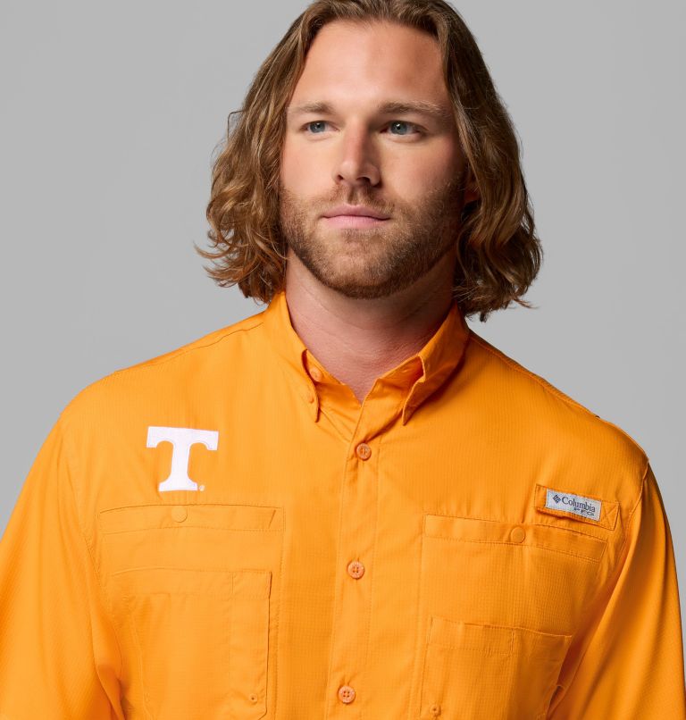 Men's Collegiate PFG Tamiami Short Sleeve Shirt - Tennessee, Color: UT - Solarize, image 5