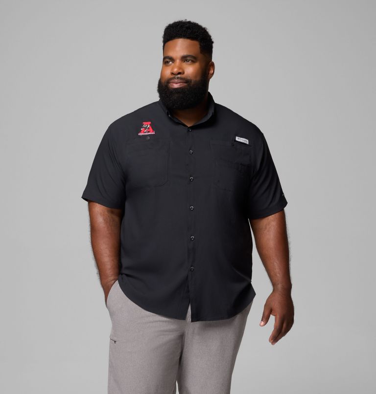 Men's Collegiate PFG Tamiami Short Sleeve Shirt - Big - Alabama, Color: ALA - Black, image 1