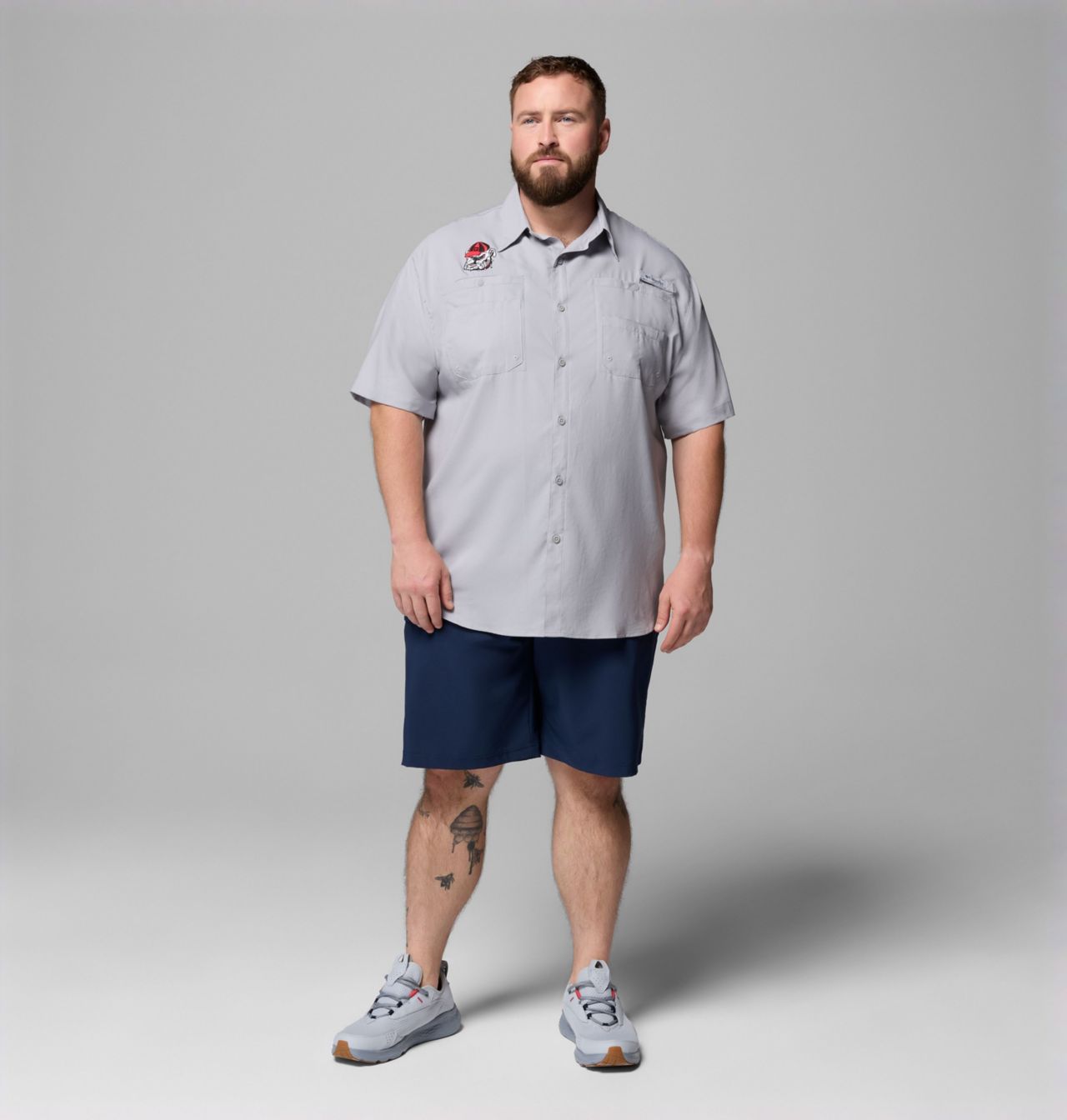 Men's Collegiate PFG Tamiami™ Short Sleeve Shirt - Big - Georgia 2