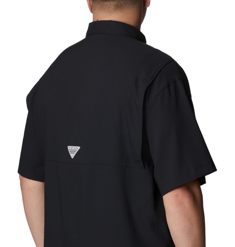 Men's Collegiate PFG Tamiami Short Sleeve Shirt - Big - Tennessee, Color: UT - Black, image 5