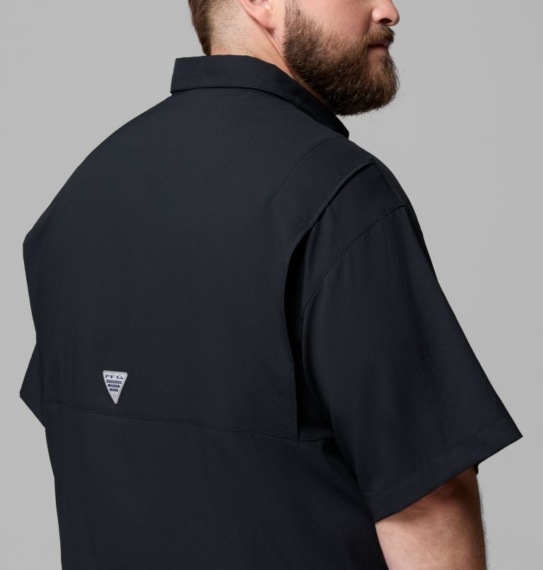 Men's Collegiate PFG Tamiami Short Sleeve Shirt - Big, Color: TAM - Black Vault, image 6