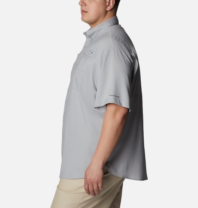 Men's Collegiate PFG Tamiami Short Sleeve Shirt - Big - Texas, Color: TEX - Columbia Grey, image 3