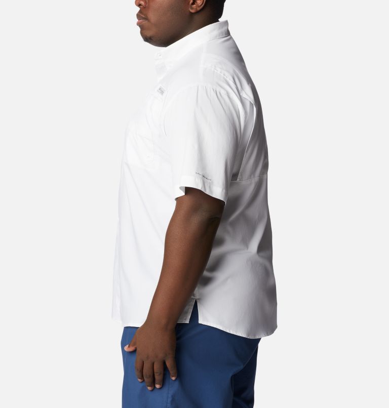 Thumbnail: Men's PFG Tamiami Short Sleeve Shirt - Big - Dallas Cowboys, Color: DC - White, image 3