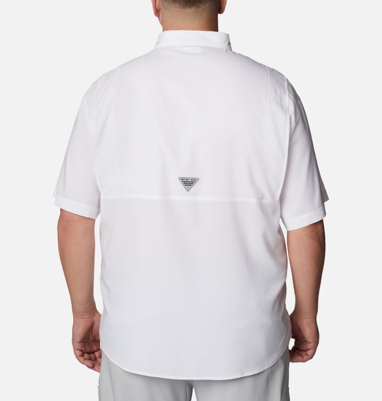 Thumbnail: Men's Collegiate PFG Tamiami Short Sleeve Shirt - Big - Florida, Color: FLA - White, image 2