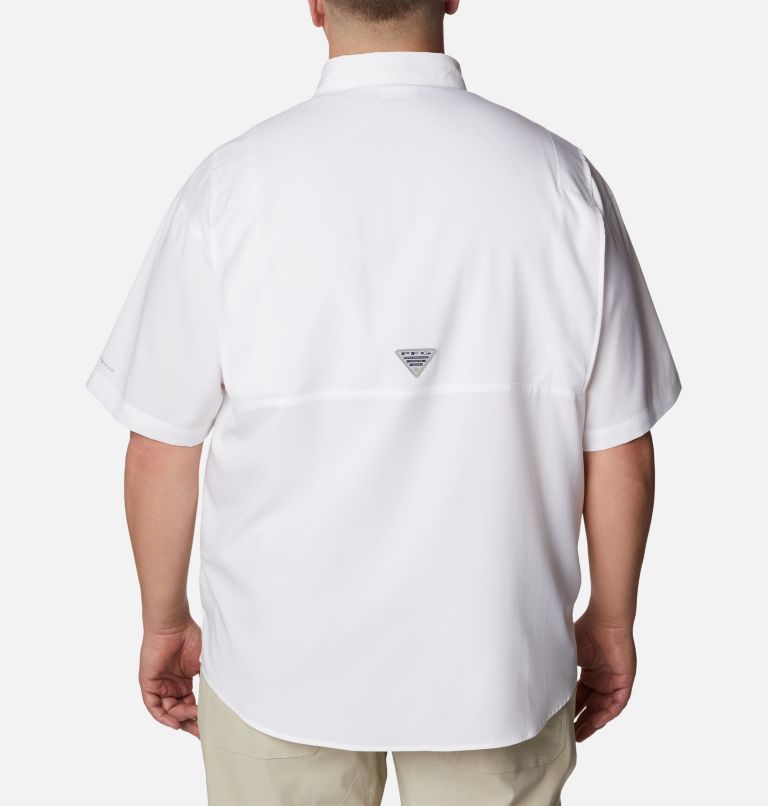 Thumbnail: Men's Collegiate PFG Tamiami Short Sleeve Shirt - Big - Clemson, Color: CLE - White, image 2