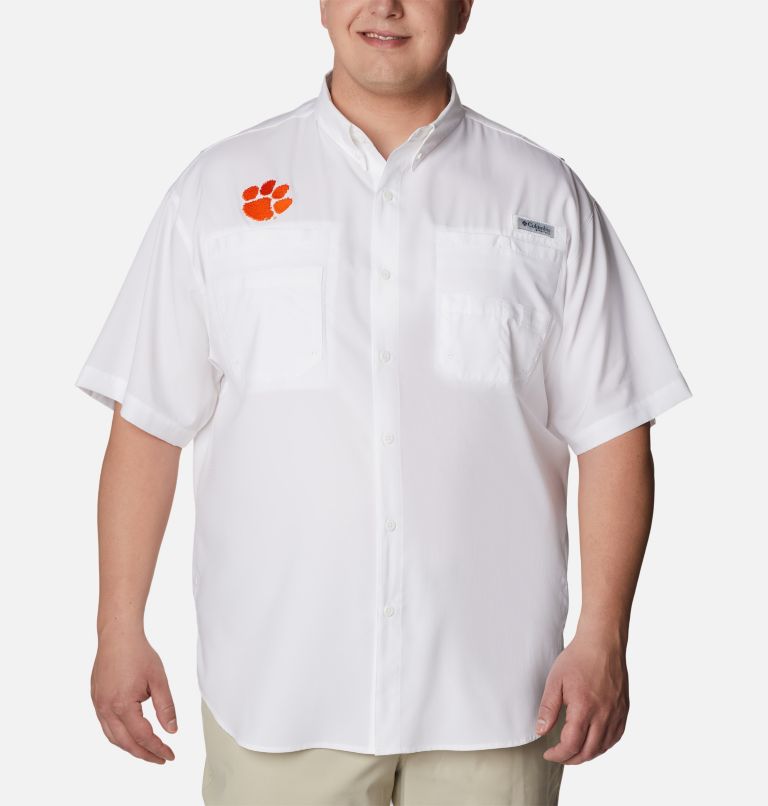 Columbia Men's Clemson Collegiate Tamiami Short Sleeve Shirt