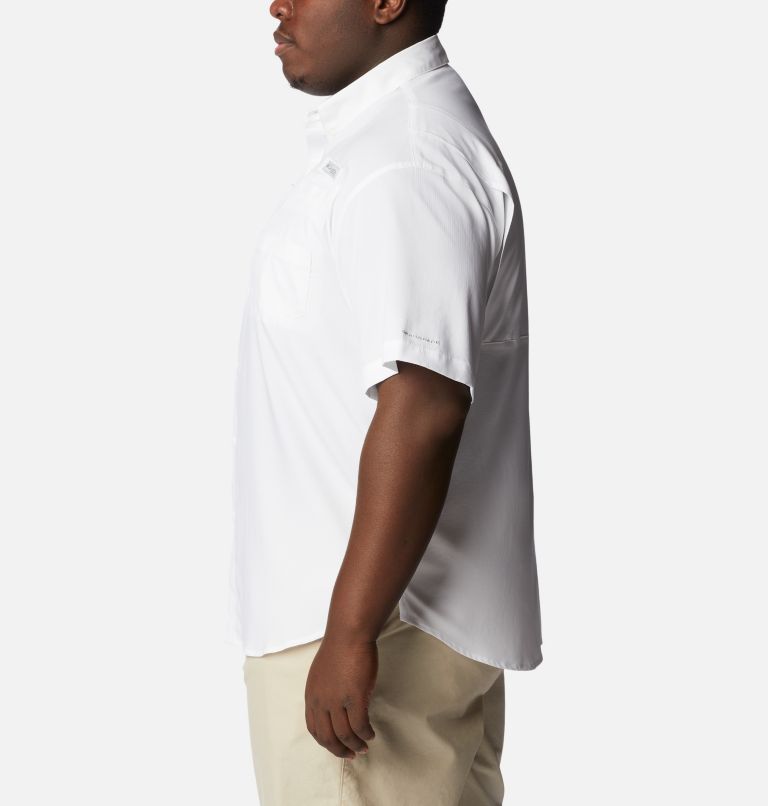 Men's Collegiate PFG Tamiami Short Sleeve Shirt - Big - LSU, Color: LSU - White, image 3