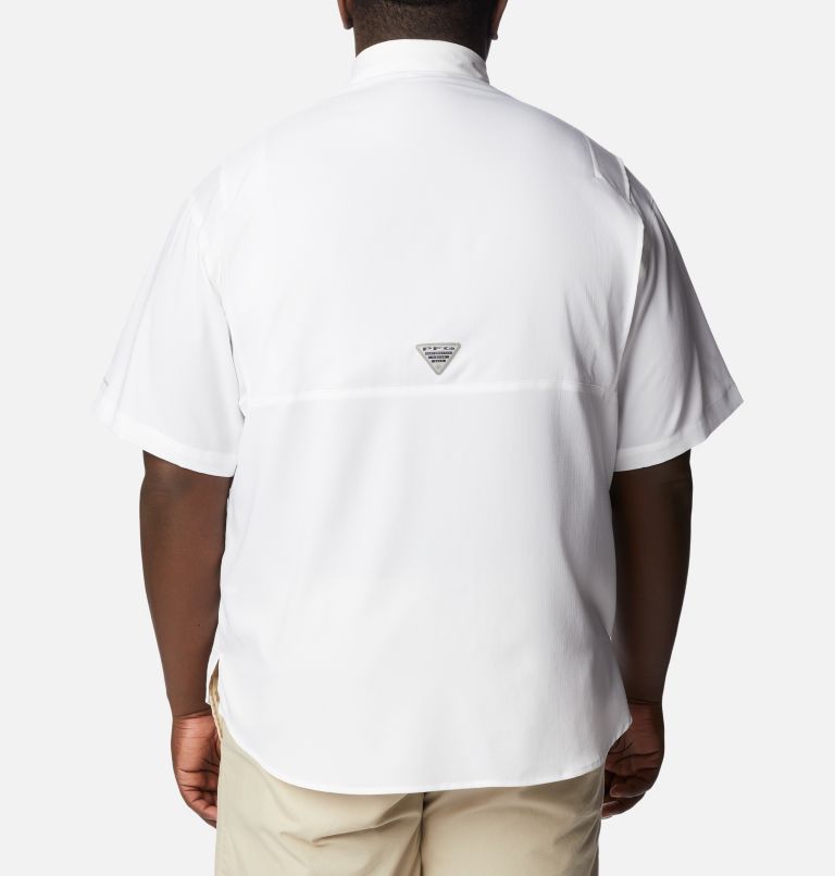 Men's Collegiate PFG Tamiami Short Sleeve Shirt - Big - LSU, Color: LSU - White, image 2