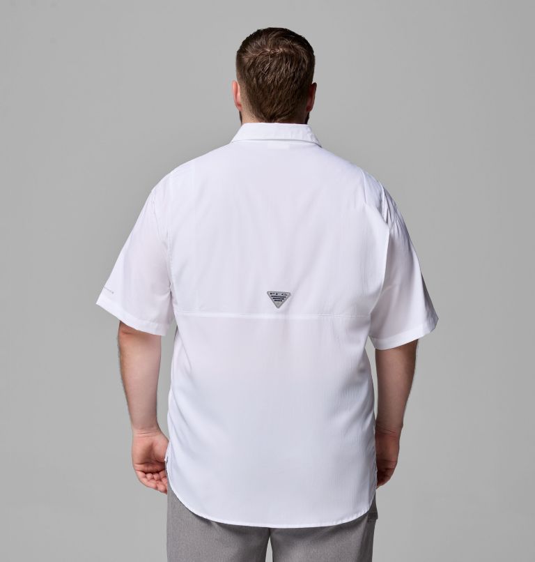 Men's Collegiate PFG Tamiami Short Sleeve Shirt - Big, Color: FLA - White, image 3