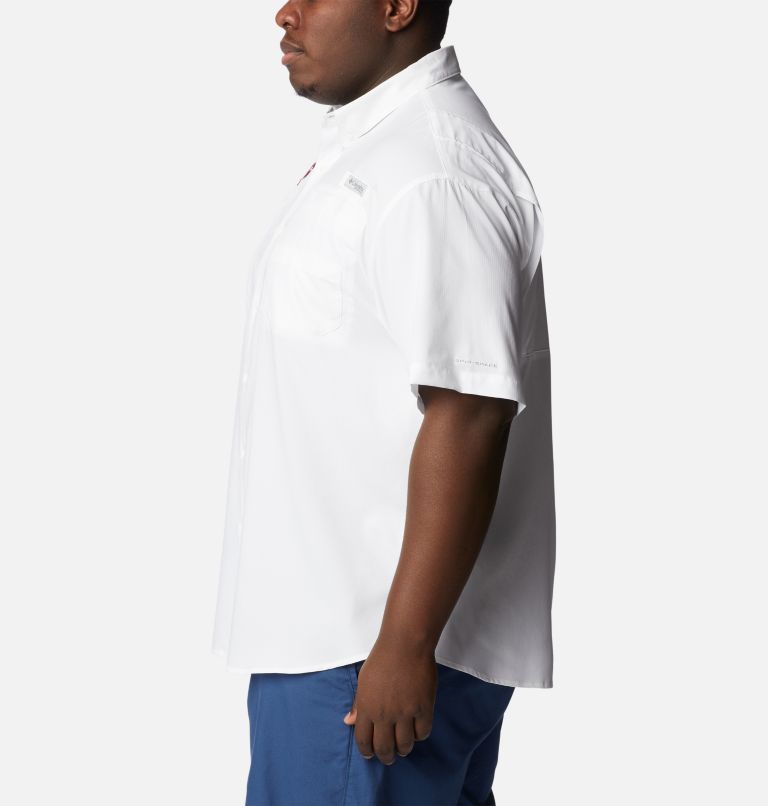 Men's Collegiate PFG Tamiami Short Sleeve Shirt - Big - Texas A&M, Color: TAM - White, image 3