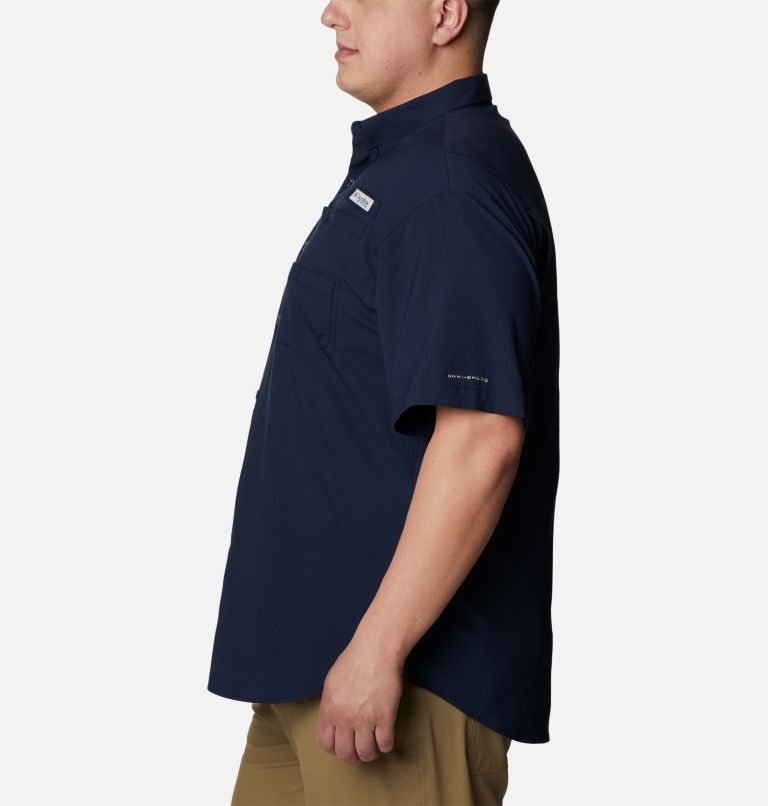 Men's Collegiate PFG Tamiami Short Sleeve Shirt - Big - West Virginia, Color: WV - Collegiate Navy, image 3