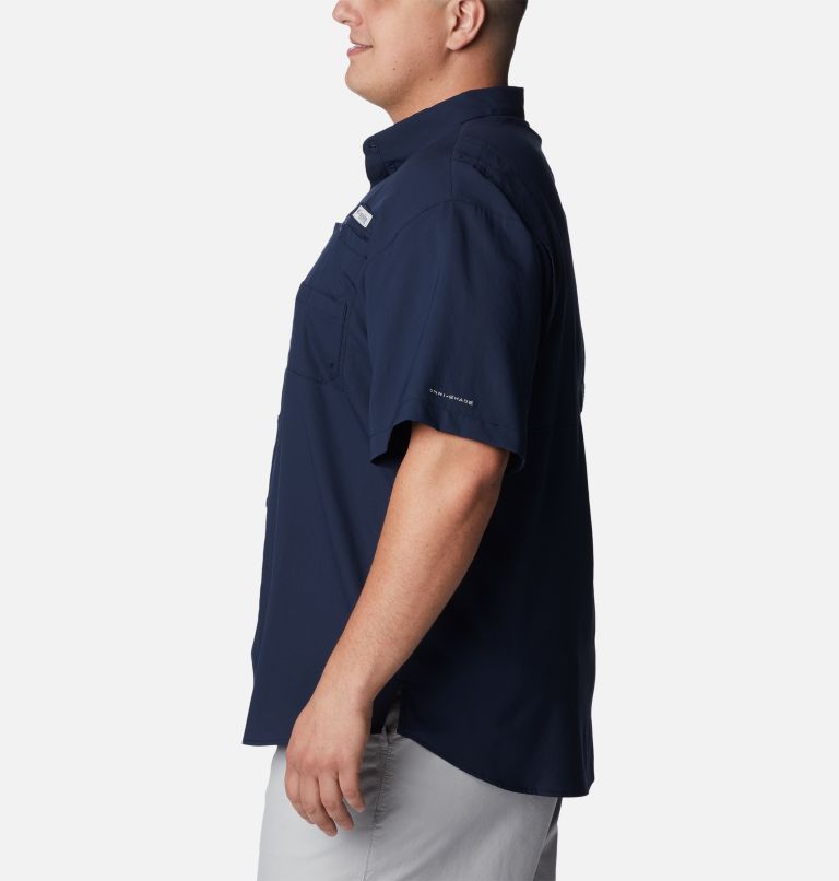 Thumbnail: Men's PFG Tamiami Short Sleeve Shirt - Big - Dallas Cowboys, Color: DC - Collegiate Navy, image 3