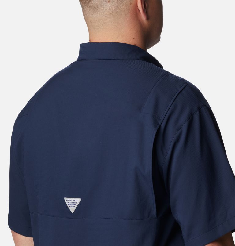 Thumbnail: Men's PFG Tamiami Short Sleeve Shirt - Big - Dallas Cowboys, Color: DC - Collegiate Navy, image 5