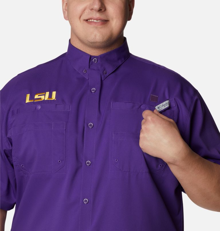CLG Tamiami Short Sleeve Shirt | 517 | 2X, Color: LSU - Vivid Purple, image 4