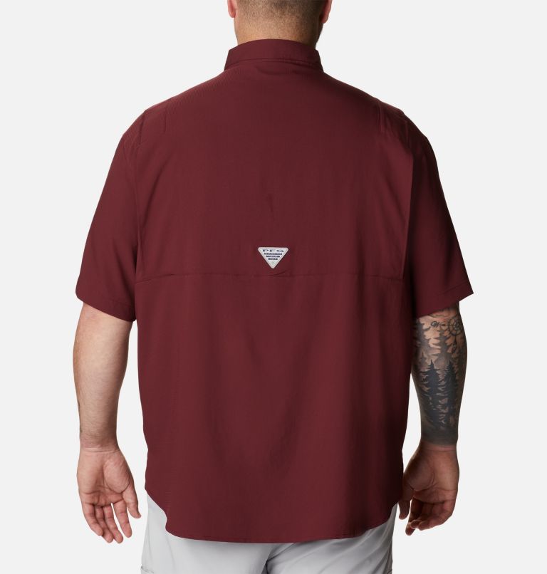 Men's Collegiate PFG Tamiami Short Sleeve Shirt - Big - Texas A&M, Color: TAM - Maroon, image 2