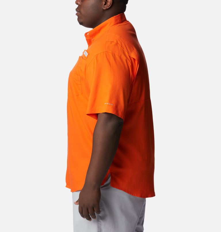 Men's Collegiate PFG Tamiami Short Sleeve Shirt - Big - Florida, Color: FLA - Spark Orange, image 3
