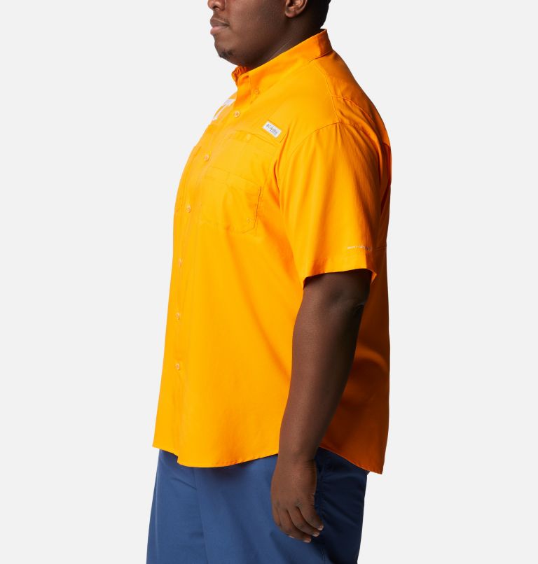 Thumbnail: Men's Collegiate PFG Tamiami Short Sleeve Shirt - Big - Tennessee, Color: UT - Solarize, image 3