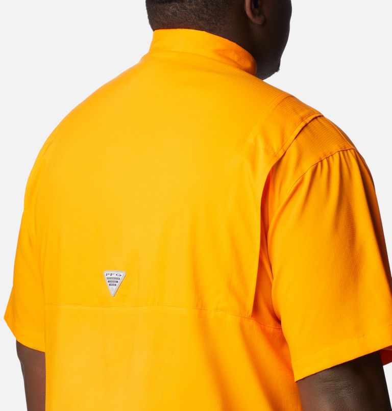 Thumbnail: Men's Collegiate PFG Tamiami Short Sleeve Shirt - Big - Tennessee, Color: UT - Solarize, image 5