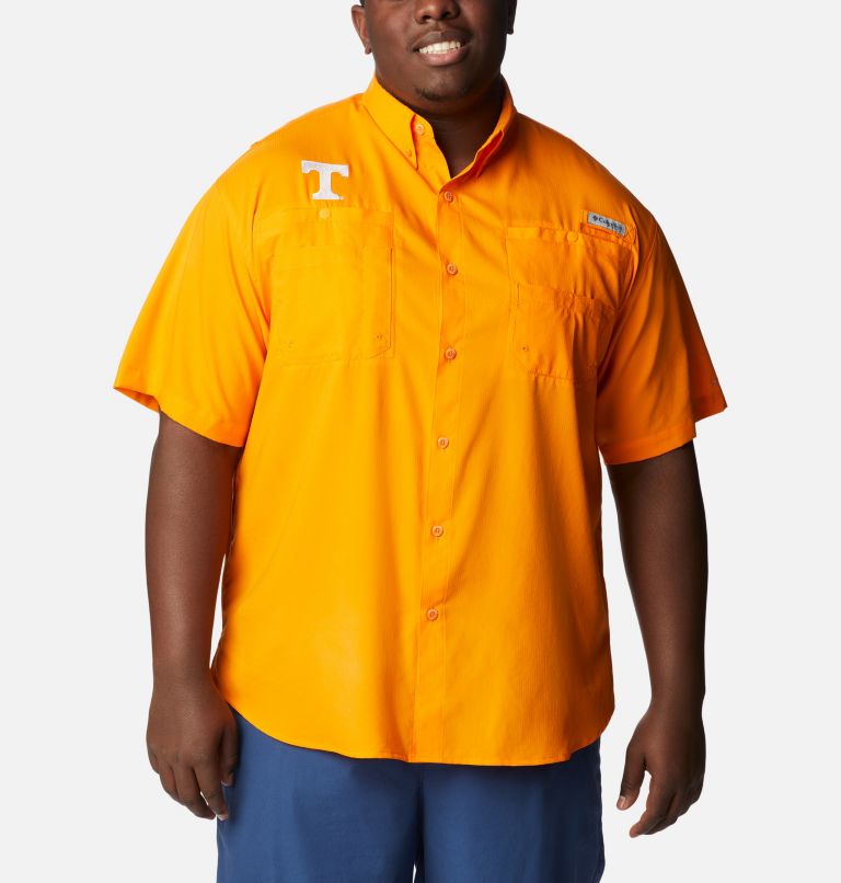 Men's Collegiate PFG Tamiami Short Sleeve Shirt - Big - Tennessee, Color: UT - Solarize, image 1