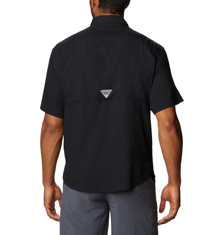 Thumbnail: Men's Collegiate PFG Tamiami Short Sleeve Shirt - Tall - Ohio, Color: OS - Black, image 2