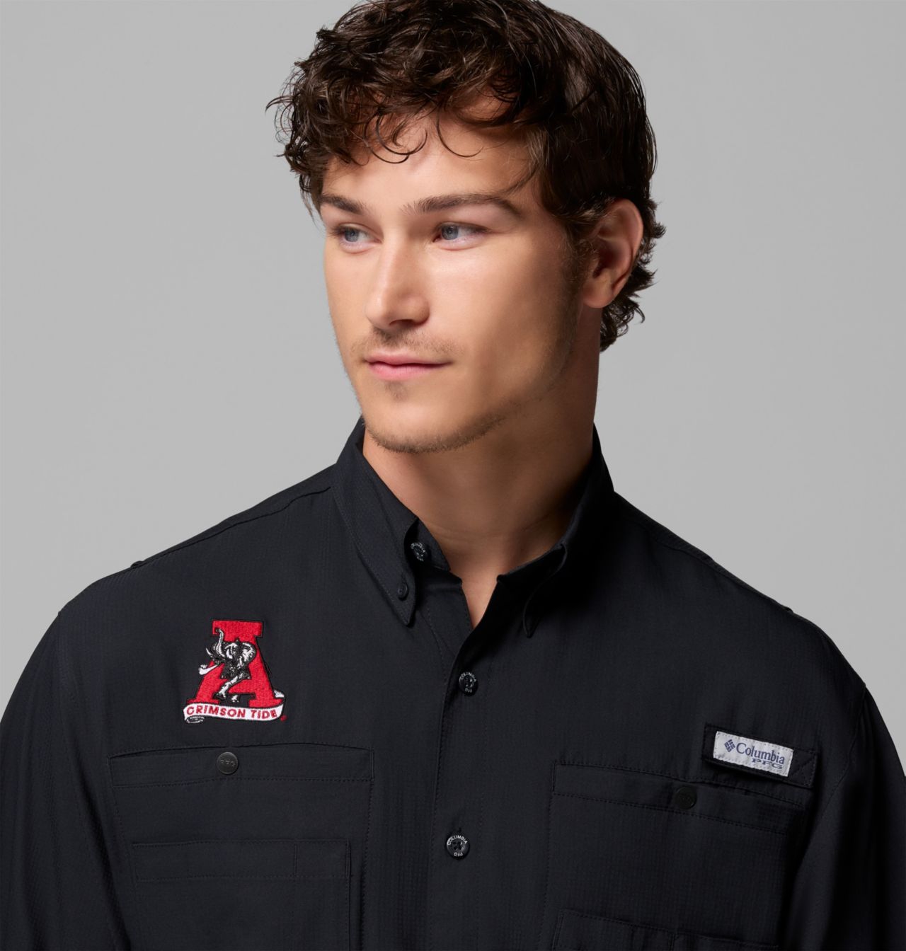 Men's Collegiate PFG Tamiami™ Short Sleeve Shirt - Tall - Alabama 5
