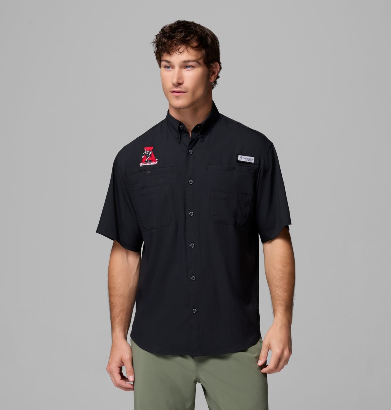 Men's Collegiate PFG Tamiami™ Short Sleeve Shirt - Tall - Alabama 1