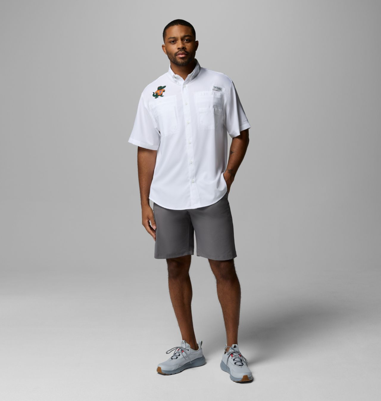 Men's Collegiate PFG Tamiami™ Short Sleeve Shirt - Tall - Florida 2