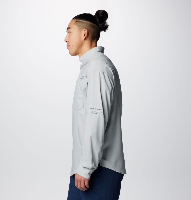 Columbia Men's PFG Tamiami II Long Sleeve Shirt, Cool Grey / XXL