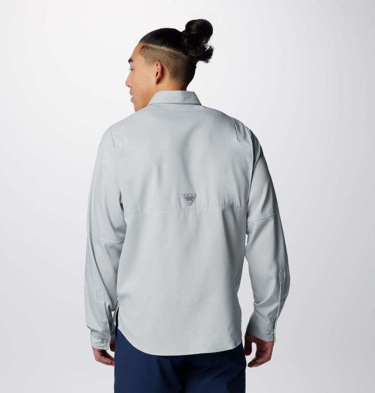 Men’s PFG Tamiami II Long Sleeve Shirt, Color: Cool Grey, image 2