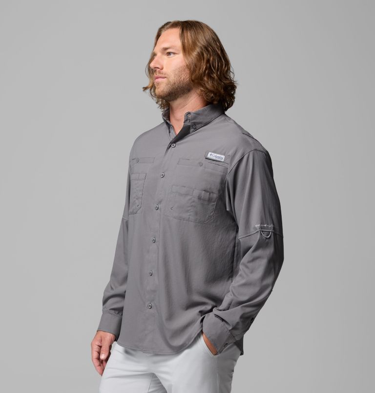 Men’s PFG Tamiami II Long Sleeve Shirt, Color: City Grey, image 4