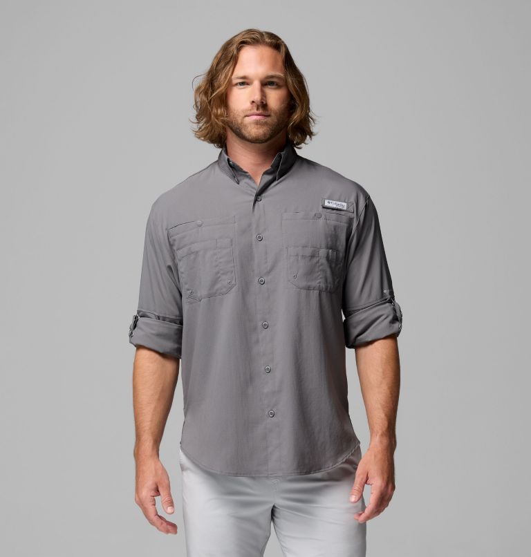 Men’s PFG Tamiami II Long Sleeve Shirt, Color: City Grey, image 5