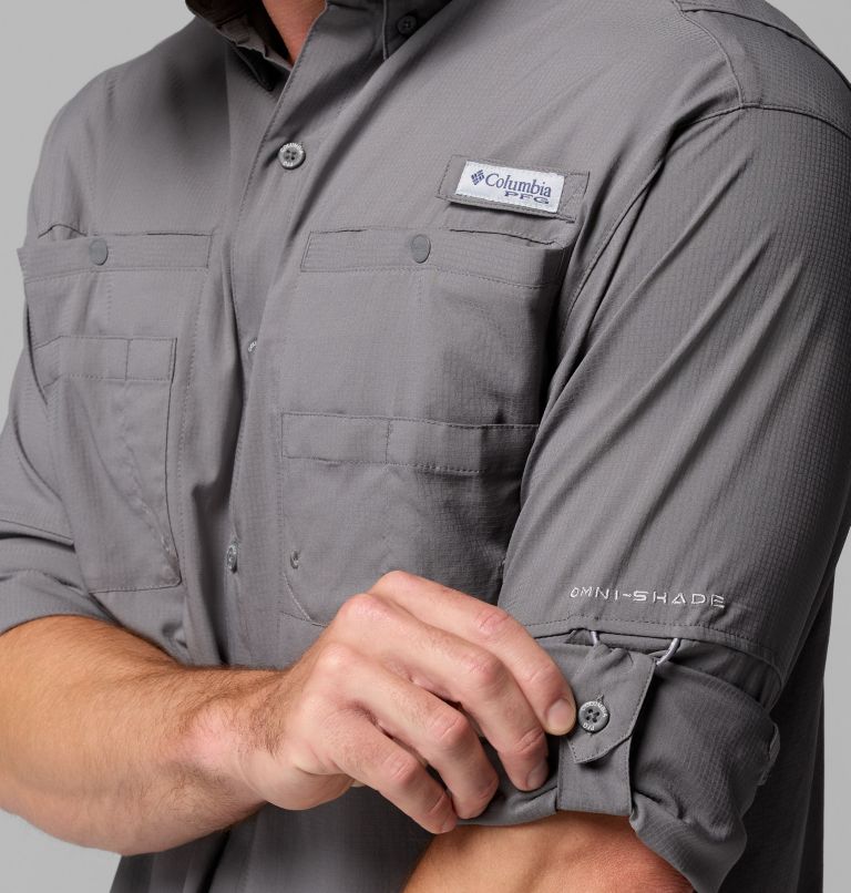 Men’s PFG Tamiami II Long Sleeve Shirt, Color: City Grey, image 8