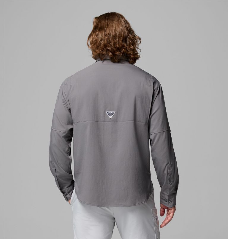 Men’s PFG Tamiami II Long Sleeve Shirt, Color: City Grey, image 3