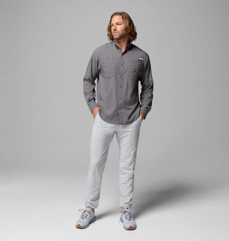 Men’s PFG Tamiami II Long Sleeve Shirt, Color: City Grey, image 2