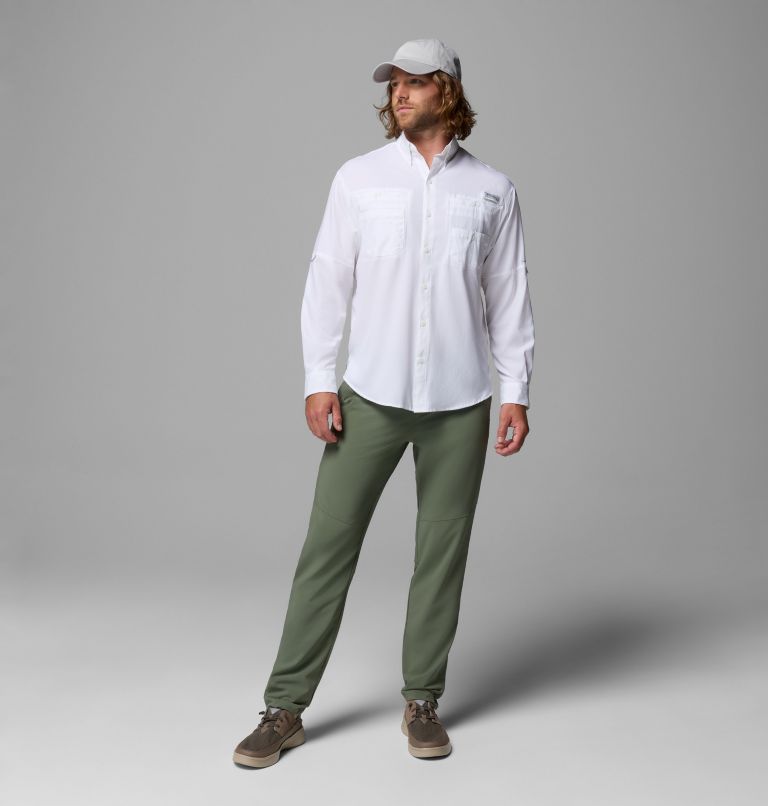 Men’s PFG Tamiami II Long Sleeve Shirt, Color: White, image 2