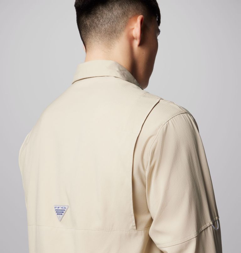 Men’s PFG Tamiami II Long Sleeve Shirt, Color: Fossil, image 6