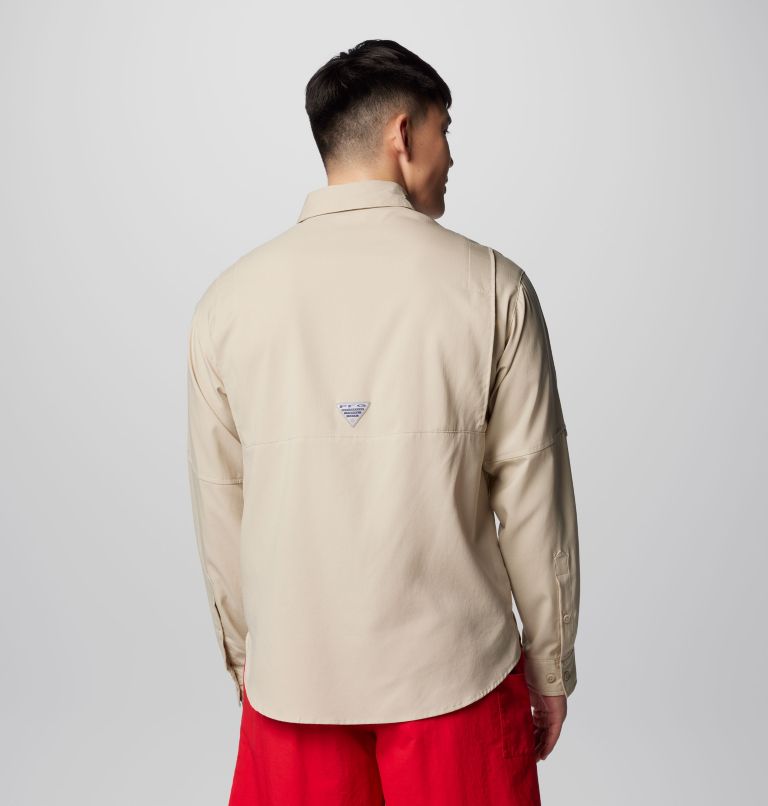 Men’s PFG Tamiami II Long Sleeve Shirt, Color: Fossil, image 2