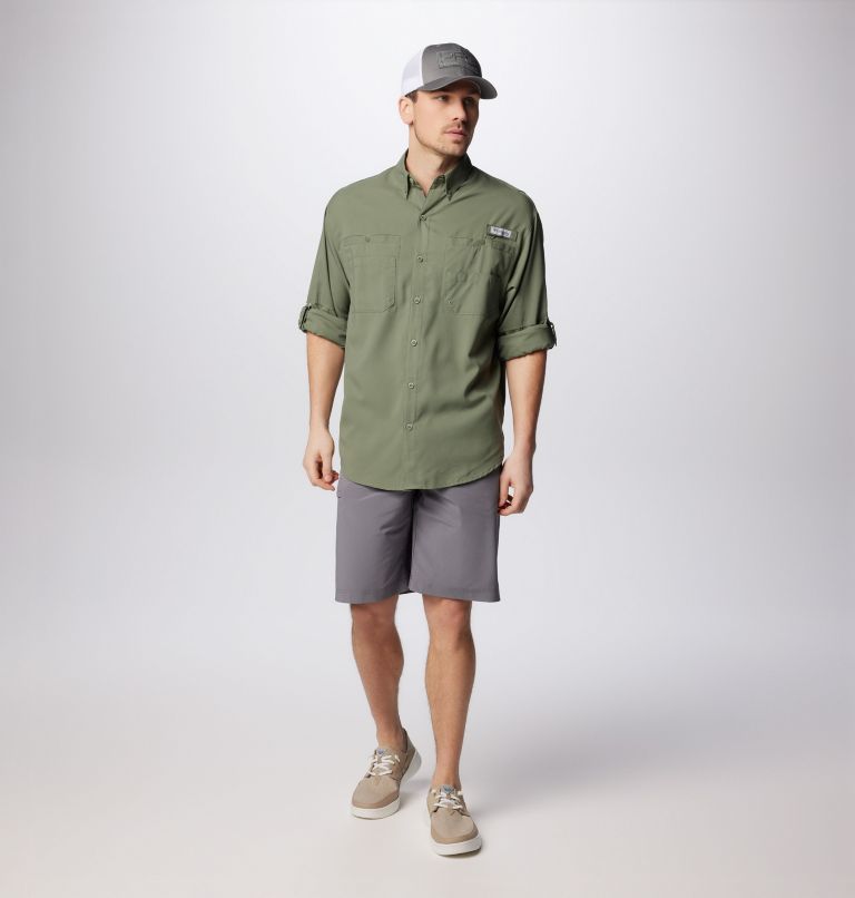 Men’s PFG Tamiami II Long Sleeve Shirt, Color: Cypress, image 3