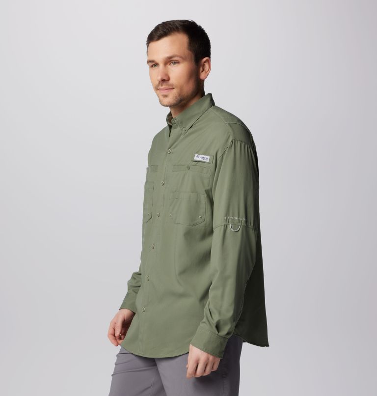 Men’s PFG Tamiami II Long Sleeve Shirt, Color: Cypress, image 4