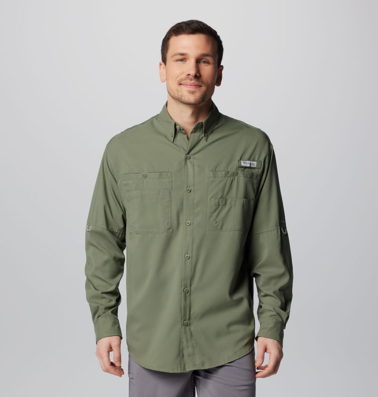 Men’s PFG Tamiami II Long Sleeve Shirt, Color: Cypress, image 7