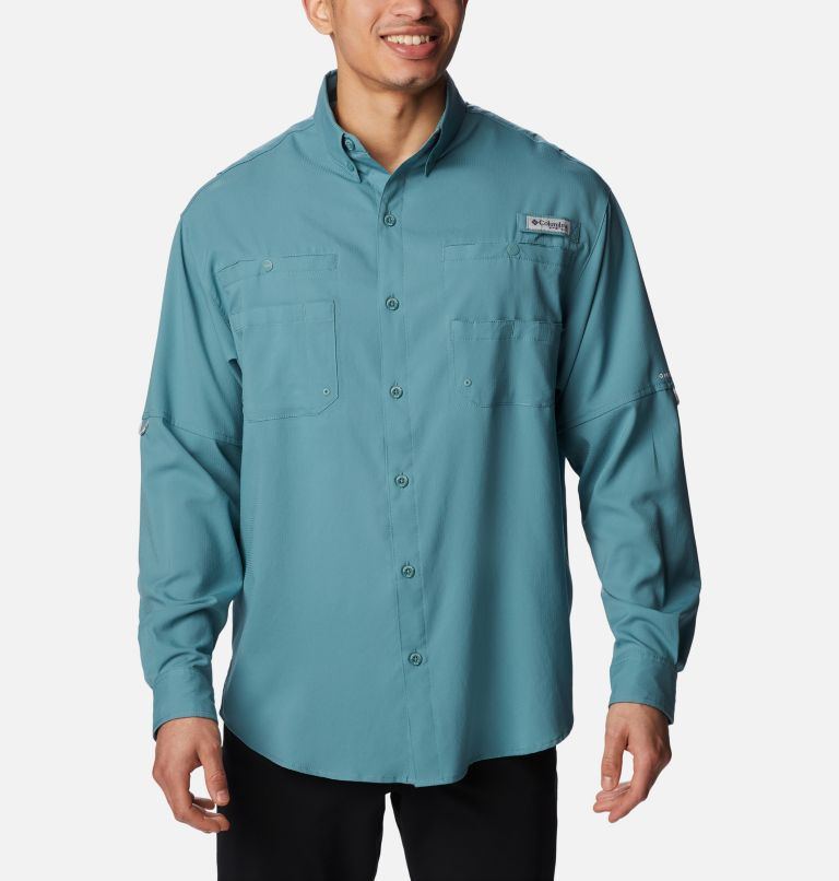 Men’s PFG Tamiami II Long Sleeve Shirt, Color: Tranquil Teal, image 1