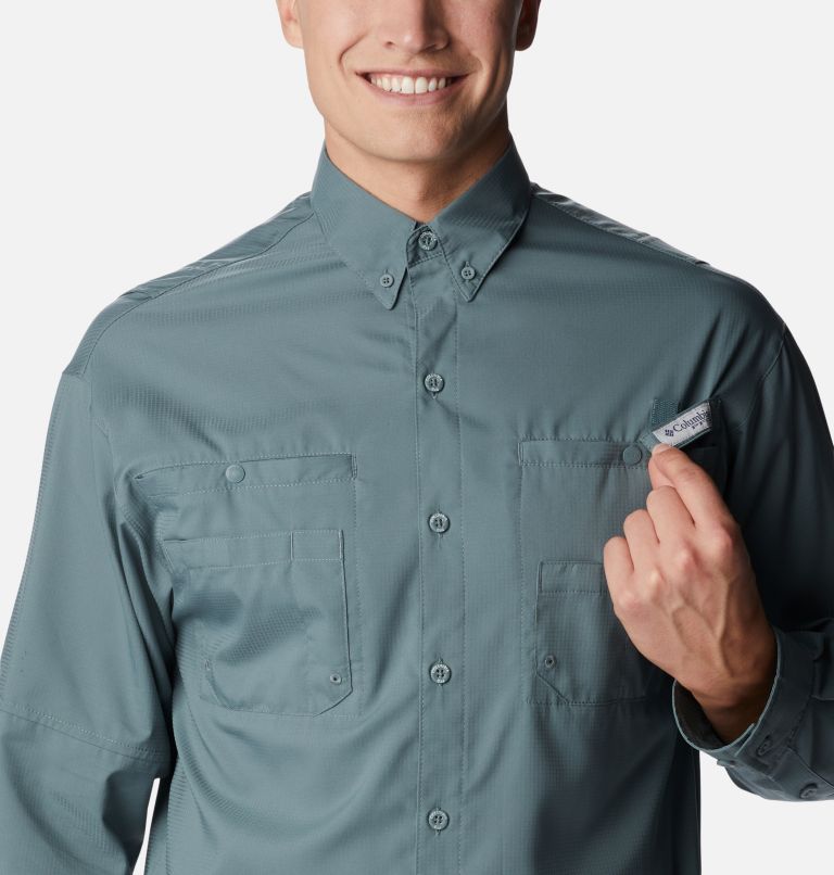 Thumbnail: Men’s PFG Tamiami II Long Sleeve Shirt, Color: Metal, image 4