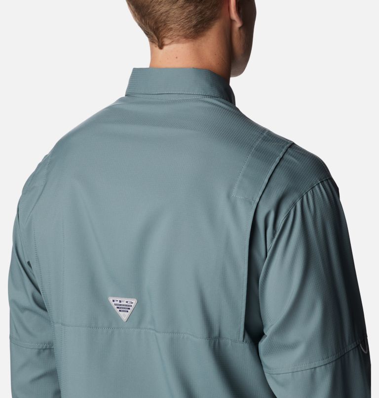 Thumbnail: Men’s PFG Tamiami II Long Sleeve Shirt - Tall, Color: Metal, image 5